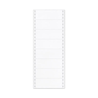 Dot Matrix Printer Mailing Labels, Pin-fed Printers, 1.44 X 4, White, 5,000/box