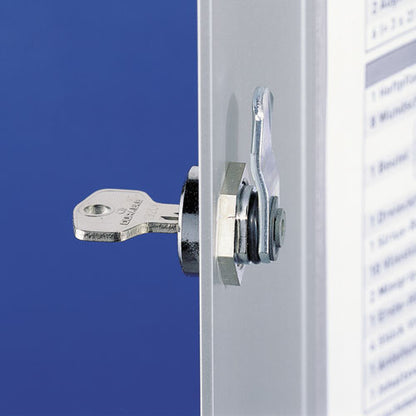 Locking Key Cabinet, 54-key, Brushed Aluminum, Silver, 11.75 X 4.63 X 11