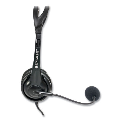 Zum3500 Binaural Over The Head Usb Headset, Black