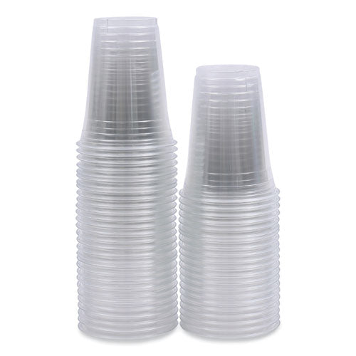 Clear Plastic Cold Cups, 16 Oz, Pet, 50 Cups/sleeve, 20 Sleeves/carton