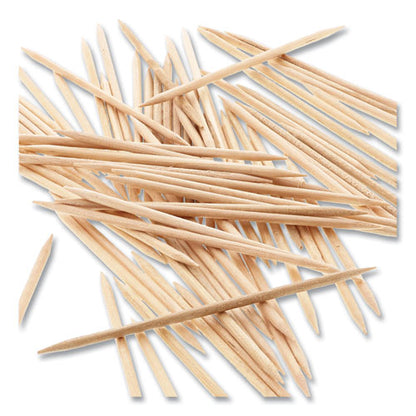 Round Wood Toothpicks, 2.5", Natural, 800/box, 24 Boxes/case, 5 Cases/carton, 96,000 Toothpicks/carton