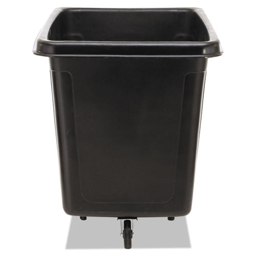 Cube Truck, 119.7 Gal, 500 Lb Capacity, Plastic/metal, Black