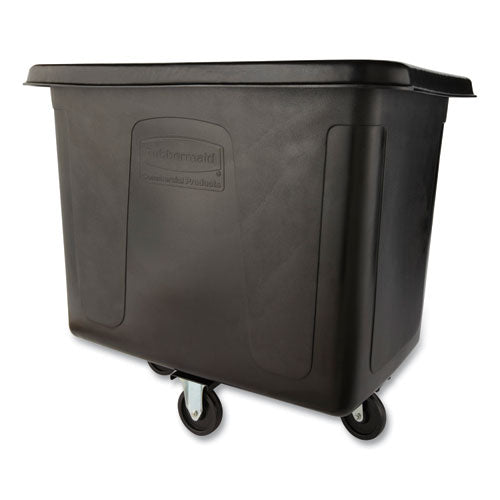 Cube Truck, 119.7 Gal, 500 Lb Capacity, Plastic/metal, Black