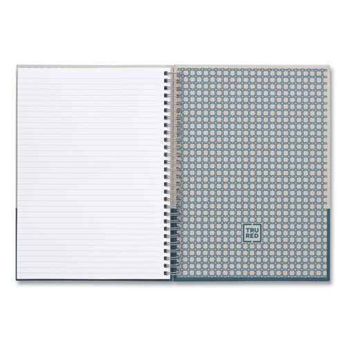 Wirebound Hardcover Notebook, 1-subject, Narrow Rule, Gray/teal Cover, (80) 9.5 X 6.5 Sheets