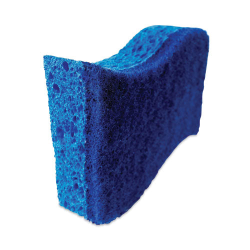 Non-scratch Multi-purpose Scrub Sponge, 4.4 X 2.6, 0.8" Thick, Blue, 9/pack