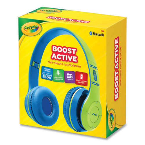 Boost Active Wireless Headphones, Green/blue