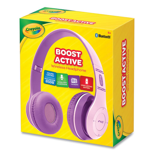 Boost Active Wireless Headphones, Pink/purple