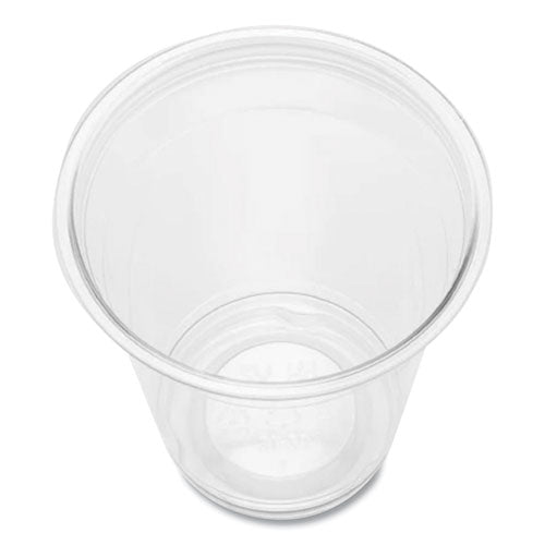 Pet Plastic Cups, 92 Mm Rim Diameter, 12 Oz, Clear, 1,000/carton