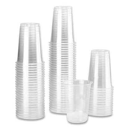 Pet Plastic Cups, 10 Oz, Clear, 1,000/carton