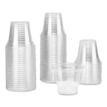 Pet Plastic Cups, 9 Oz, Clear, 1,000/carton