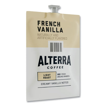 Alterra French Vanilla Coffee Freshpack, French Vanilla, 0.23 Oz Pouch, 100/carton