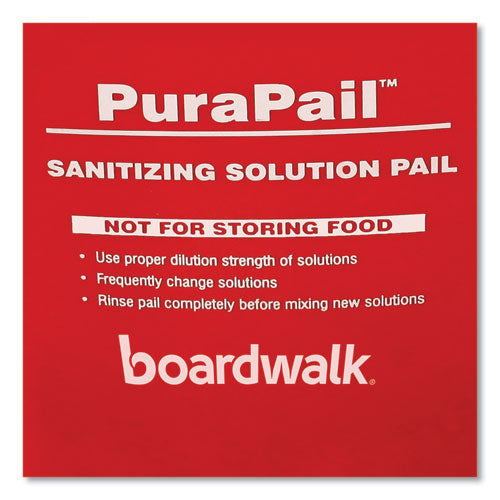 Purapail, 6 Qt, Polypropylene, Red/white