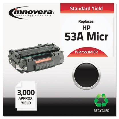 Remanufactured Black Micr Toner, Replacement For 53am (q7553am), 3,000 Page-yield