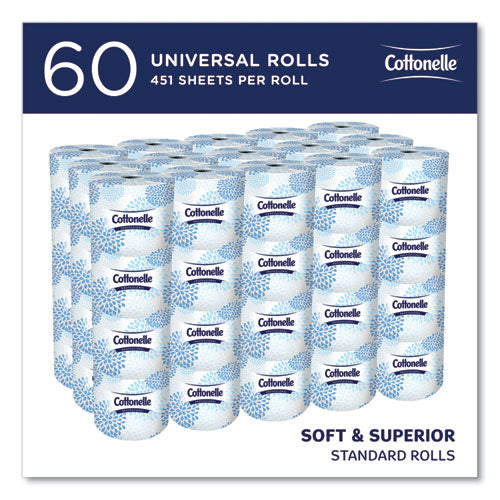 2-ply Bathroom Tissue For Business, Septic Safe, White, 451 Sheets/roll, 60 Rolls/carton