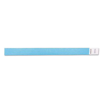 Security Wristbands, Sequentially Numbered, 10" X 0.75", Blue, 100/pack