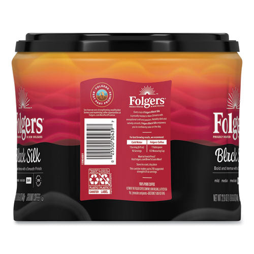 Coffee, Black Silk, 22.6 Oz Canister, 6/carton