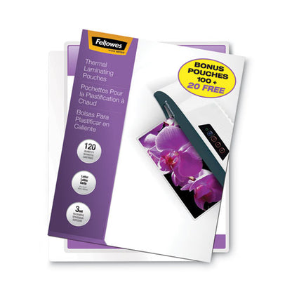 Imagelast Laminating Pouches With Uv Protection, 3 Mil, 9" X 11.5", Clear, 120/pack