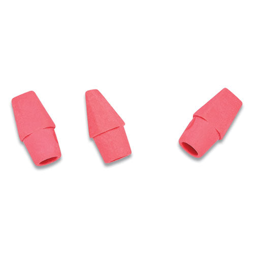 Wedge Cap Erasers, For Pencil Marks, Pink, 144/box