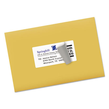 Shipping Labels W/ Trueblock Technology, Inkjet Printers, 2 X 4, White, 10/sheet, 50 Sheets/box