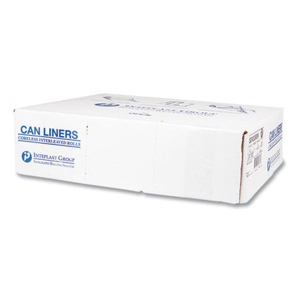 High-density Commercial Can Liners, 16 Gal, 8 Mic, 24" X 33", Black, 50 Bags/roll, 20 Interleaved Rolls/carton