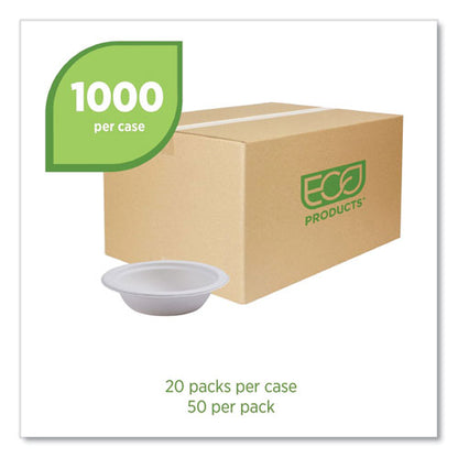 Renewable Sugarcane Bowls, 12 Oz, Natural White, 50/pack, 20 Packs/carton