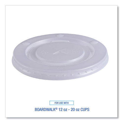 Deerfield Cold Cup Lids, Fits 12 Oz To 20 Oz Cups, Clear, Plastic, 50/pack, 20 Packs/carton