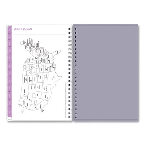 Laila Create-your-own Cover Weekly/monthly Planner, Wildflower Artwork, 8 X 5, Purple/blue/pink, 12-month (jan-dec): 2024