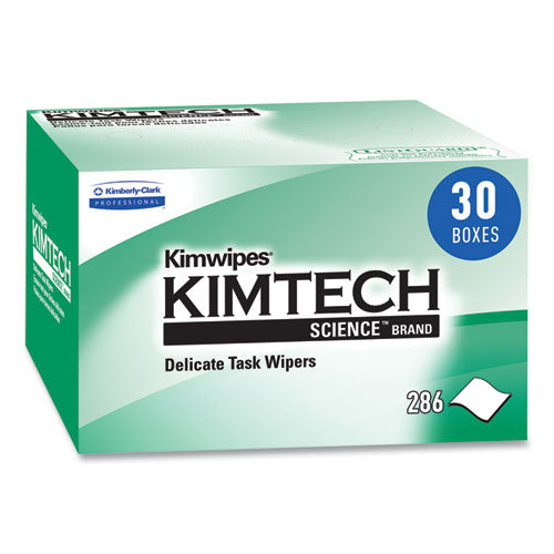 Kimwipes Delicate Task Wipers, 1-ply, 4.4 X 8.4, Unscented, White, 280/box, 30 Boxes/carton