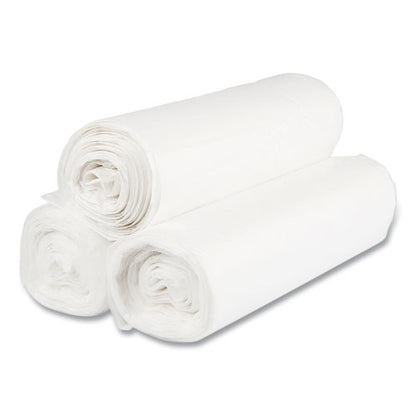 High-density Commercial Can Liners Value Pack, 60 Gal, 14 Mic, 38" X 58", Clear, 25 Bags/roll, 8 Interleaved Rolls/carton