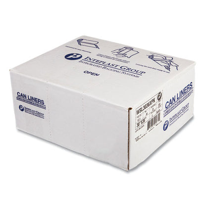 Low-density Commercial Can Liners, Coreless Interleaved Roll, 30 Gal, 0.9 Mil, 30" X 36", Black, 25 Bags/roll, 8 Rolls/carton