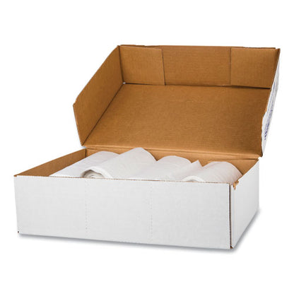 High-density Commercial Can Liners, 60 Gal, 12 Mic, 38" X 60", Clear, 25 Bags/roll, 8 Interleaved Rolls/carton