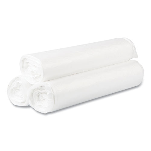 High-density Commercial Can Liners Value Pack, 45 Gal, 14 Mic, 40" X 46", Natural, 25 Bags/roll, 10 Interleaved Rolls/carton