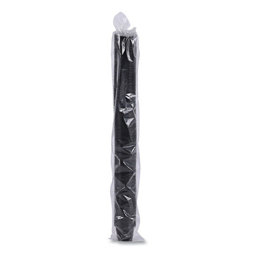 Souffle/portion Cups, 1 Oz, Polypropylene, Black, 20 Cups/sleeve, 125 Sleeves/carton