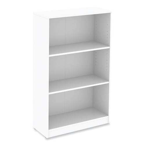 Three-shelf Bookcase, 27.56" X 11.42" X 44.33", White