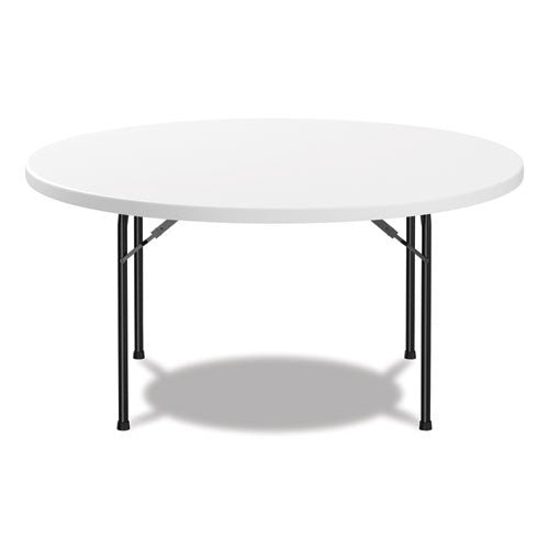 Round Plastic Folding Table, 60" Diameter X 29.25h, White