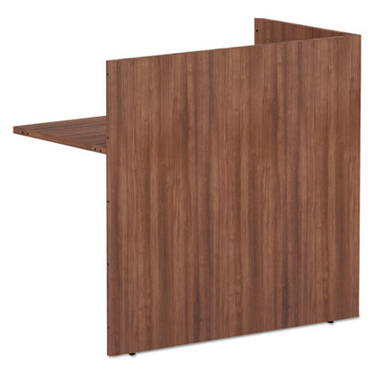 Alera Valencia Series Reversible Reception Return, 44.13w X 23.63d X 41.5h, Modern Walnut