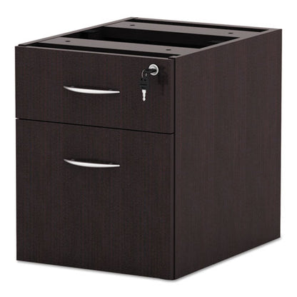 Alera Valencia Series Hanging Pedestal File, Left/right, 2-drawers: Box/file, Legal/letter, Espresso, 15.63" X 20.5" X 19.25"