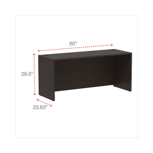 Alera Valencia Series Credenza Shells, 65w X 23.6d X 29.5h, Espresso