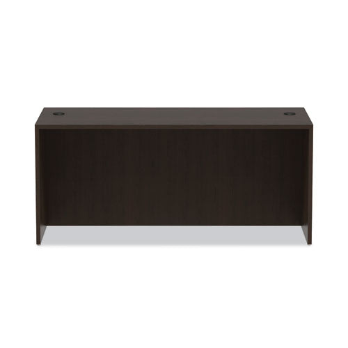 Alera Valencia Series Straight Front Desk Shell, 65" X 29.5" X 29.63", Espresso