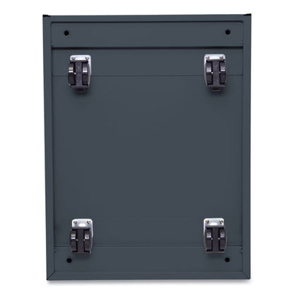 File Pedestal With Full-length Pull, Left Or Right, 2-drawers: Box/file, Legal/letter, Charcoal, 14.96" X 19.29" X 21.65"