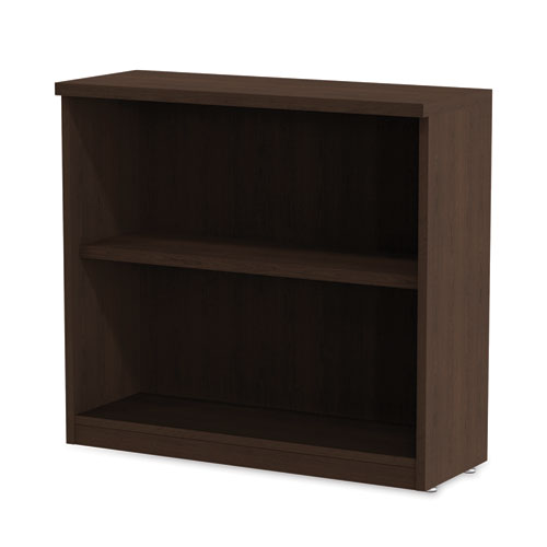 Alera Valencia Series Bookcase, Two-shelf, 31.75w X 14d X 29.5h, Espresso