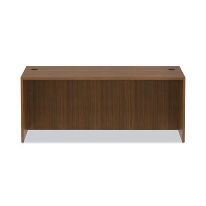 Alera Valencia Series Straight Front Desk Shell, 71" X 35.5" X 29.63", Modern Walnut