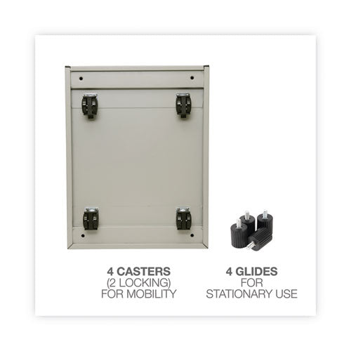 File Pedestal, Left Or Right, 2 Legal/letter-size File Drawers, Putty, 14.96" X 19.29" X 27.75"