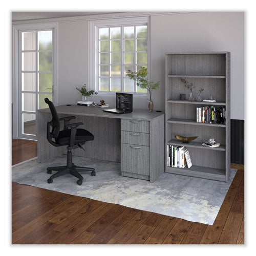 Alera Valencia Series Full Pedestal File, Left/right, 3-drawers: Box/box/file, Legal/letter, Gray, 15.63" X 20.5" X 28.5"