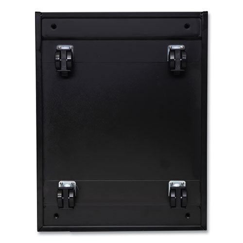 File Pedestal With Full-length Pull, Left Or Right, 2-drawers: Box/file, Legal/letter, Black, 14.96" X 19.29" X 21.65"