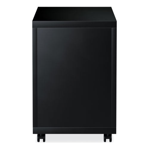 File Pedestal With Full-length Pull, Left Or Right, 2-drawers: Box/file, Legal/letter, Black, 14.96" X 19.29" X 21.65"