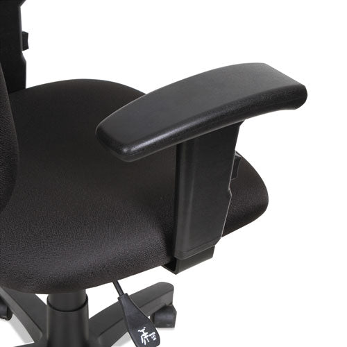 Alera Essentia Series Swivel Task Chair With Adjustable Arms, Supports Up To 275 Lb, 17.71" To 22.44" Seat Height, Black