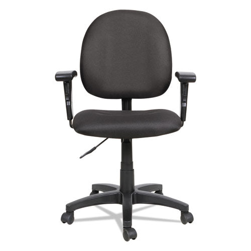 Alera Essentia Series Swivel Task Chair With Adjustable Arms, Supports Up To 275 Lb, 17.71" To 22.44" Seat Height, Black