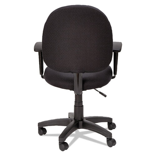 Alera Essentia Series Swivel Task Chair With Adjustable Arms, Supports Up To 275 Lb, 17.71" To 22.44" Seat Height, Black