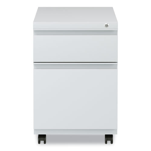 File Pedestal With Full-length Pull, Left Or Right, 2-drawers: Box/file, Legal/letter, Light Gray, 14.96" X 19.29" X 21.65"